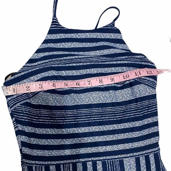 BCX Striped Sleeveless Slit Maxi Dress Blue XS - Picture 8 of 12